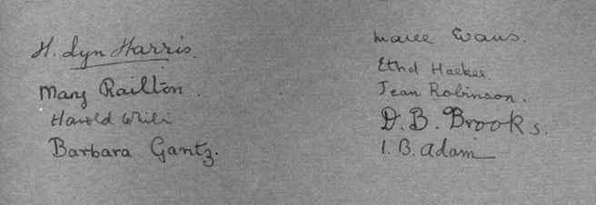 Pilgrims - signatures