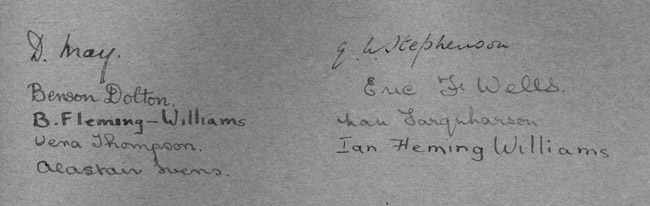 Pathfinders - signatures